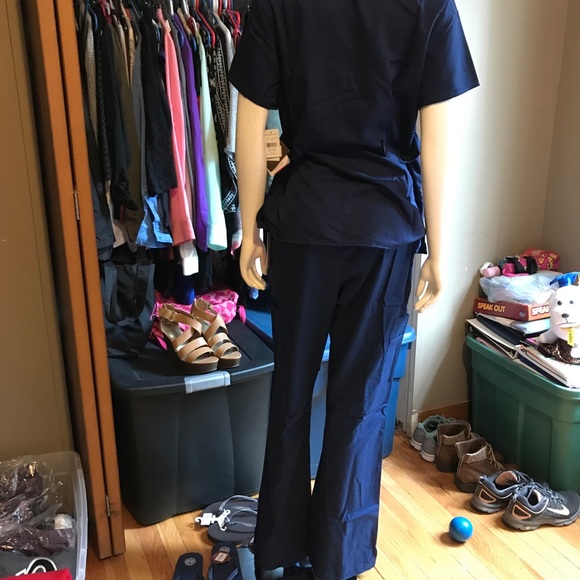 Navy Blue Nurse Scrub - Picture 3 of 4